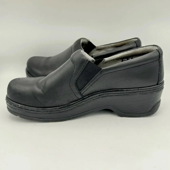 KLOGS	Naples Slip Resistant Black Smooth Leather Clogs Work Shoes Size 7 - Picture 6 of 11